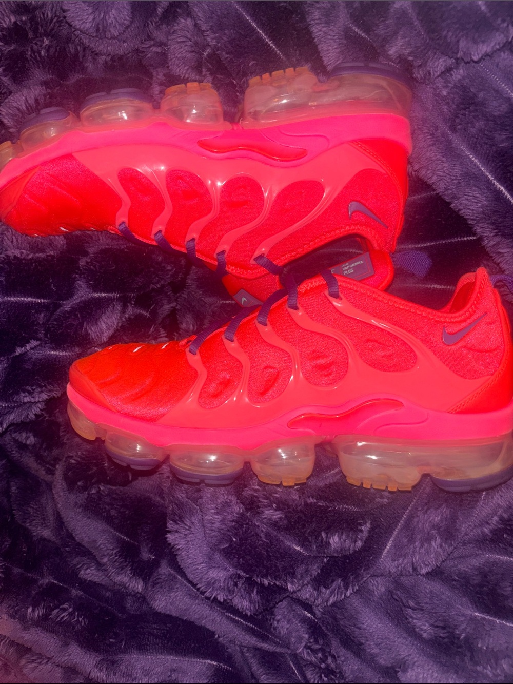 Women’s Pink and Purple Nike VaporMax Plus Sneakers! Rare!! Size 9.5